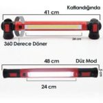 DHT D11010005 Çalışma Lambası 1200 Lümen Mıknatıslı Şarjlı Led Fener - görsel 5