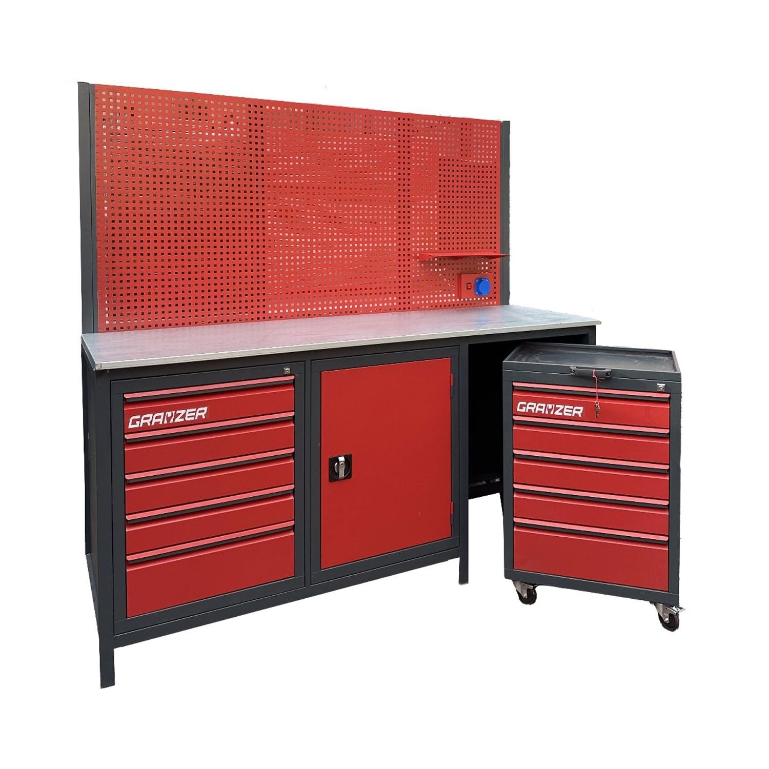 Grayzer 2 Metre Dolaplı - Takım Arabalı Tezgah Grayzer G2MDTAT 2 Metre Dolaplı - Takım Arabalı Tezgah