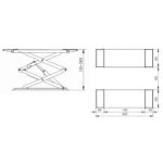 Grayzer GL2MK 2 Metre Makaslı Hidrolik Lift Havalı Kilitli - görsel 6