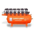 Grayzer GPA1100x6 300 lt Sessiz ve Yağsız Hava Kompresörü 6 Kafa - görsel 3