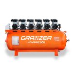 Grayzer GPA1500x6 500 lt Sessiz ve Yağsız Hava Kompresörü 6 Kafa