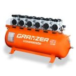 Grayzer GPA1500x6 500 lt Sessiz ve Yağsız Hava Kompresörü 6 Kafa - görsel 4