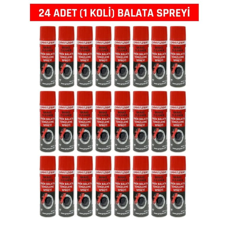 Grayzer GRK102KO Fren Balata Temizleme Spreyi 500 ml (1 Koli 24 Adet)
