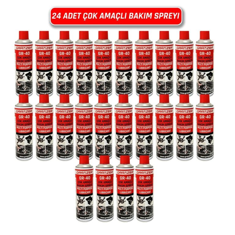 Grayzer GRK104KO GR-40 Çok Amaçlı Bakım Spreyi 200 ml (1 Koli 24 Adet)