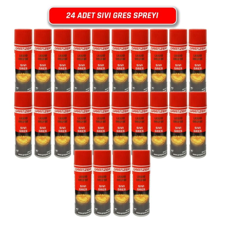 Grayzer GRK109KO Sıvı Gres Yağlama Spreyi 500 ml (1 Koli 24 Adet)