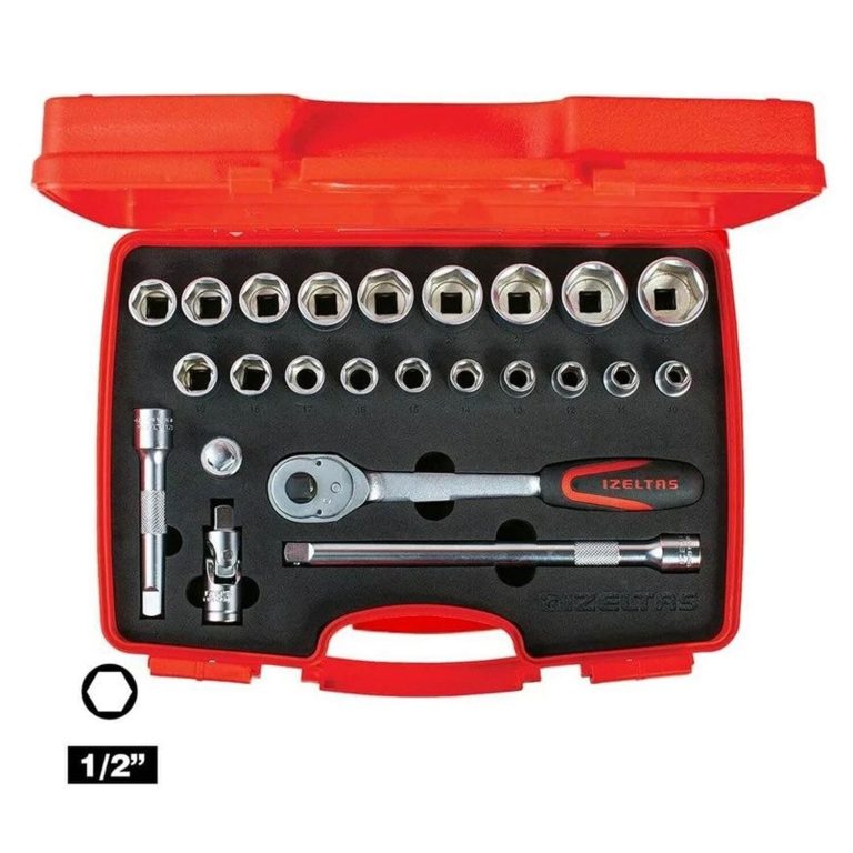 İzeltaş 1113002024 1/2" Altı Köşe Lokma Anahtar Takımı (24 Parça)