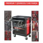 İzeltaş Premium 245 Parça 7 Çekmeceli Dolu Takım Dolabı - görsel 4