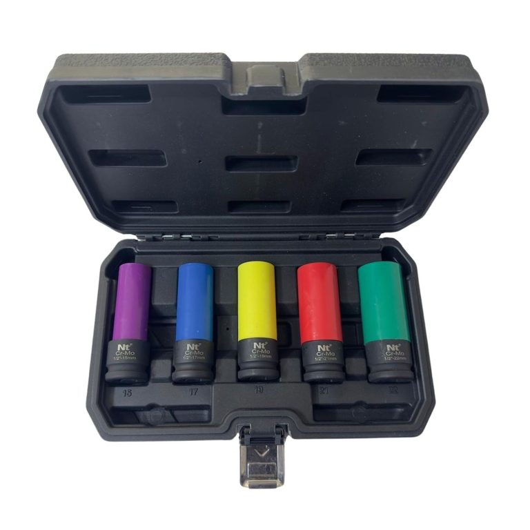 NT Tools NDSET12C 1/2 Altı Köşe Renkli Uzun Lokma Takımı 5 Parça